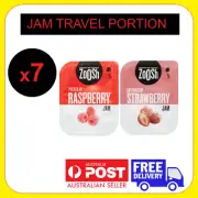 Zoosh Strawberry or Raspberry JAM single and travel size portions 13.6 grams