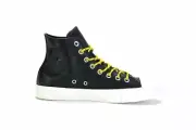 NIB Converse CTAS Hi Limo Leather Black/Bold Citron/Egret 163339C US Mens 12
