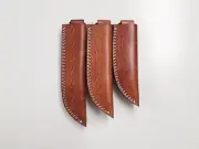 Hand Crafted Belt Loop Leather Knife Sheath FIXED BLADE KNIFE Vertical Holster
