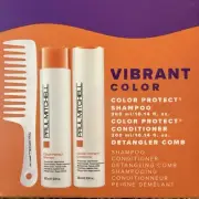 New Paul Mitchell Color Protect Shampoo & Conditioner Duo With Detangler Comb