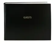Guest Book 120 Pages / Guest Sign-in Book/Guest Registry/Guestbook - Black Co...