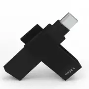 iXflash 128 GB Backup Flash Drive USB A & USB C for iPhone iPad & Computer Black
