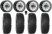 Raceline Squad Bdlk 15" Wheels Si +10mm 32" RC500S Sticky Tires Wildcat XX