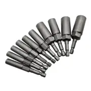 10Pcs 5.5mm-14mm Hex Socket Sleeve Nozzles Driver Set for Drills Drivers4858