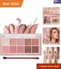 10 Colors Eyeshadow Palette - Matte Shimmer Glitter Ultra-Blendable, High Pig...