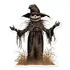 Halloween Scarecrow Vinyl Decal Sticker - ebn11797