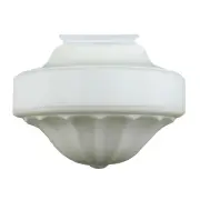 Derby 13&quot; Glass Shade 6 1/4&quot; Fitter, Opal Matte