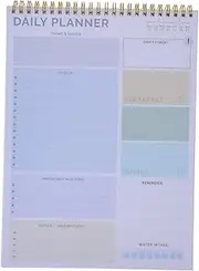 TEMPNAP Daily Tear Off Planning Pad Undated Checklist Notebook for Work Personal Organization Purple Spacious Design with Sturdy Backing for Effortless Note Taking and Scheduling