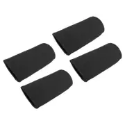 4pcs Can Cooler Sleeves Insulated Textured Slim Bottles Neoprene Covers Black