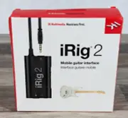 IK Multimedia iRig 2 Guitar Interface for iOS and Mac Brand New Factory Sealed