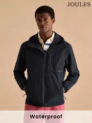 Joules Ayston Navy Blue Lightweight Waterproof Coat (373061) | $182