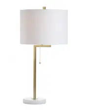 JONATHAN Y Alyssa 24.5in Metal Marble LED Table Lamp