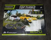 Battery powered Top Turbo 3 in 1 1:43 Scale Slot Car Racing Set Classic 8 Track