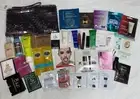 34PC Beauty Bag Skincare Makeup Perfume HairCare Sample Packets Origins Clinique