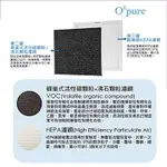 OPURE 臻淨 A5、A6第二層活性碳+沸石顆粒濾網、第三層醫療級HEPA濾網 A5-D+A6-C合購組合