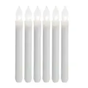 6 Pcs LED Electronic Candle Valentines Day Flameless Candles Flickering Taper