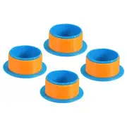 3inch Shrink Wrap Handle, 4pcs Stretch Wrap Dispenser Stretch Film, Blue