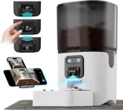 Automatic Cat Feeder with Camera, ‌Adjustable Angle 2.4G Wifi/App Pet Food Dispe