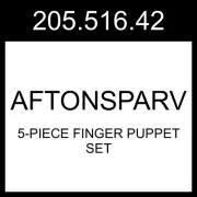 IKEA AFTONSPARV 5-piece Finger Puppet Set Multicolor 205.516.42