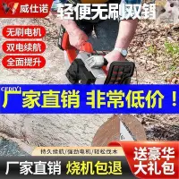 在飛比找Yahoo!奇摩拍賣優惠-12寸16寸電鋸手提式電鏈鋸家用鋸樹戶外砍樹伐木鋸無刷鋸