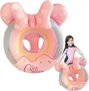 Baby Swimming Pool Floats, Inflatable Swim Ring with Handle, Leak-Proof Pool Training Aid for up to 17.5kg Toddler Kids