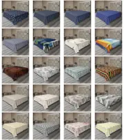Ambesonne Abstract Fractal Flat Sheet Top Sheet Decorative Bedding 6 Sizes