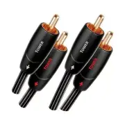 AudioQuest 1m Tower RCA Audio Cable 2 x RCA Black - Audio Cables (2 x RCA, 2 x R