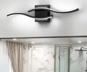EDISLIVE Jerico 23.6 in. 2-Light 6000K Integrated LED Black Modern Vanity Light