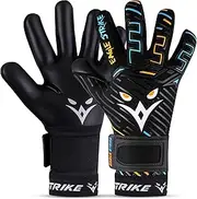 EAGLE STRIKE Goalkeeper Goalie Gloves| Soccer Gloves with Wrist Support | Football Goal Keeper Gloves for Adults, Youth, and Junior for Professional Football Training