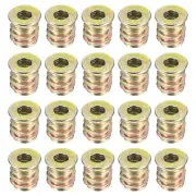 30Pcs Threaded Inserts, M4-0.7x10 Nut Threaded Inserts for Wood Working Tools