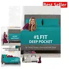 Luxurious 4-Piece King Size Sheet Set - Extra Deep Pocket & Zipper Cases