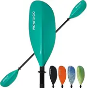 WONITAGO Kayak Paddles with Alloy Shaft and PP Blade, Floating Kayaking Oars, Adjustable 230-250 cm/90-98 Inches