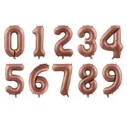 40-inch Jumbo Chocolate Brown 0-9 Number Foil Balloon