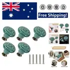 5 X Mix Vintage Look Flower Ceramic Knobs Door Handle Cabinet Drawer Cupboard