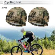 Cycling Hat Sweat Wicking Breathable Ice Feeling Aid Green 24x19cm 2 Pcs
