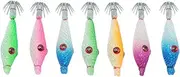 Generic Simulation Luminous Fishing Bait Fluorescent Fishing Lures 7 Pcs Squid Hook Octopus Cuttlefish Fishing Bait Luminous Squid Jig Hooks for Fishing