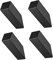 Wall Mounted Towel Hooks, SUS 304 Stainless Steel Towel & Robe Hooks, Modern Heavy Duty Robe Hook for Bathroom Living Room, Matte Black, 4 Pack