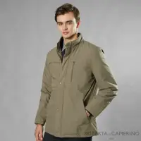 在飛比找momo購物網優惠-【ROBERTA 諾貝達】時尚型男 內裡舖棉夾克外套(褐色)