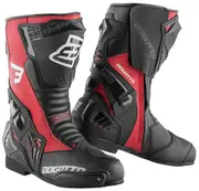 Bogotto Assen Motorcycle Boots, black-red, Size 46 for Men Black Red