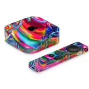 Full Vinyl Wrap Skin Rainbow Compatible With Apple TV 4K