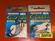 2 Packs of 5 Gamakatsu Superline EWG Weighted Hooks 3/0 1/8 oz & 5/0 1/16 oz