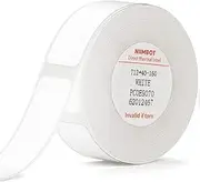 NIIMBOT D11 Label Tape - (0.47"×1.57"/ 12×40mm) White Stickers Waterproof Tear-Resistant Replacement for D11/D110/D101 Label Printer Office&Home