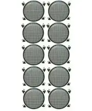 10 Patron 15" Subwoofer Metal Mesh Cover Waffle Speaker Grill Protect Guard DJ