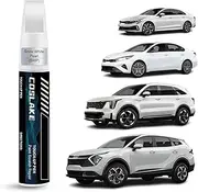 COSLAKE Car Touch Up Paint(Snow White Pearl(SWP)) for Kia, Car Paint Scratch Repair Kit, Quick & Easy Solution to Repair, 2 in 1 Scratch Remover Pen with Color-Matched
