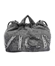 brushed effect handbag One size Black