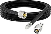 Superbat CB Coax Cable RG8x Coaxial Cable 6ft, RG8X Coaxial Stranded Connector Cable with PL-259 and FME/PL259 Male Connector –Durable, Low-Loss CB Radio HAM Radio Coax Cable