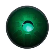 Domina 12" Steel Tongue Drum Tunable 8-Note Handpan - Emerald Green