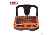 32Piece 1/4" Mini Double Head Screwdriver Bit and Ratchet Set CRV Steel Durable