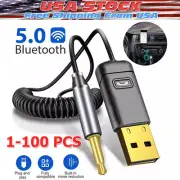 Wireless USB Bluetooth 5.0 Audio Transmitter Receiver AUX Adapter For TV Car Lot