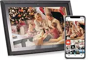 Domary 18.5 Inch Large WiFi Digital Photo Frame Cloud Digital Picture Frame Wall Mountable 1920 * 1080 IPS Screen Touch Control 8GB Storage Share Photos via APP with 32GB Memory Backside Stand